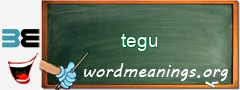 WordMeaning blackboard for tegu